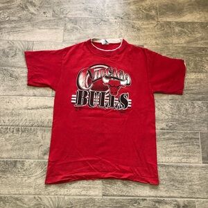 Vintage 90s Single Stitch T-Shirt NBA Chicago Bulls Adults Size L - Made in USA